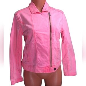 Abercrombie & Fitch Bright Pink Jean Jacket